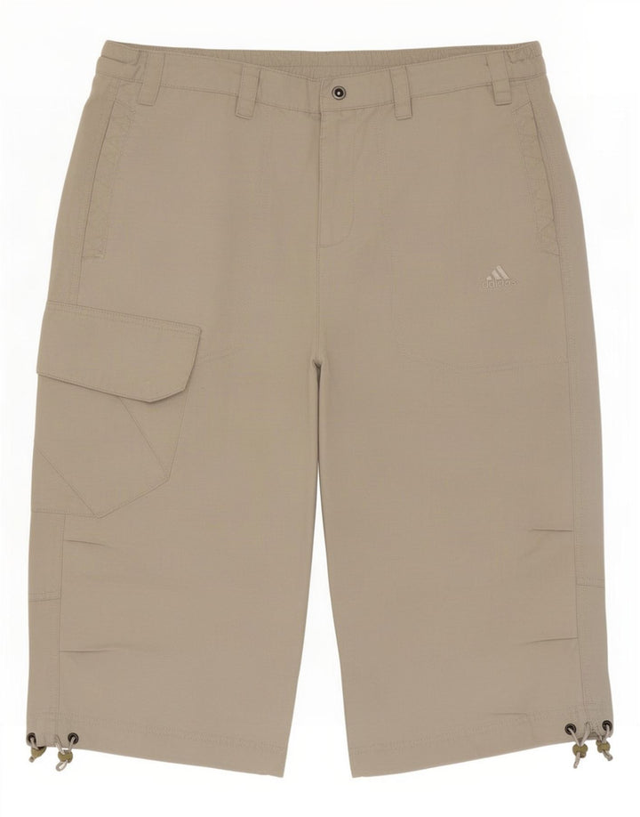 Adidas Bermudas Cargo para Hombre Medium W32 Algodón Beige