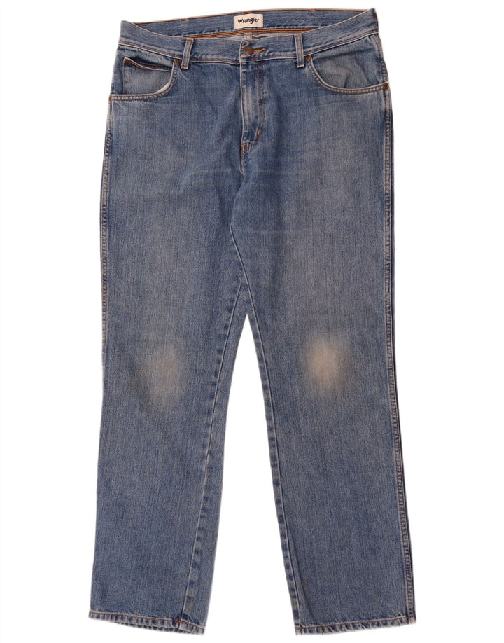 Wrangler Vaqueros rectos Texas para hombre W36 L32 Algodón azul