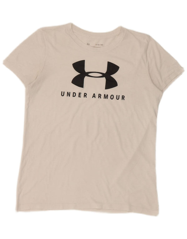 Camiseta Under Armour Graphic para hombre, parte superior mediana blanca
