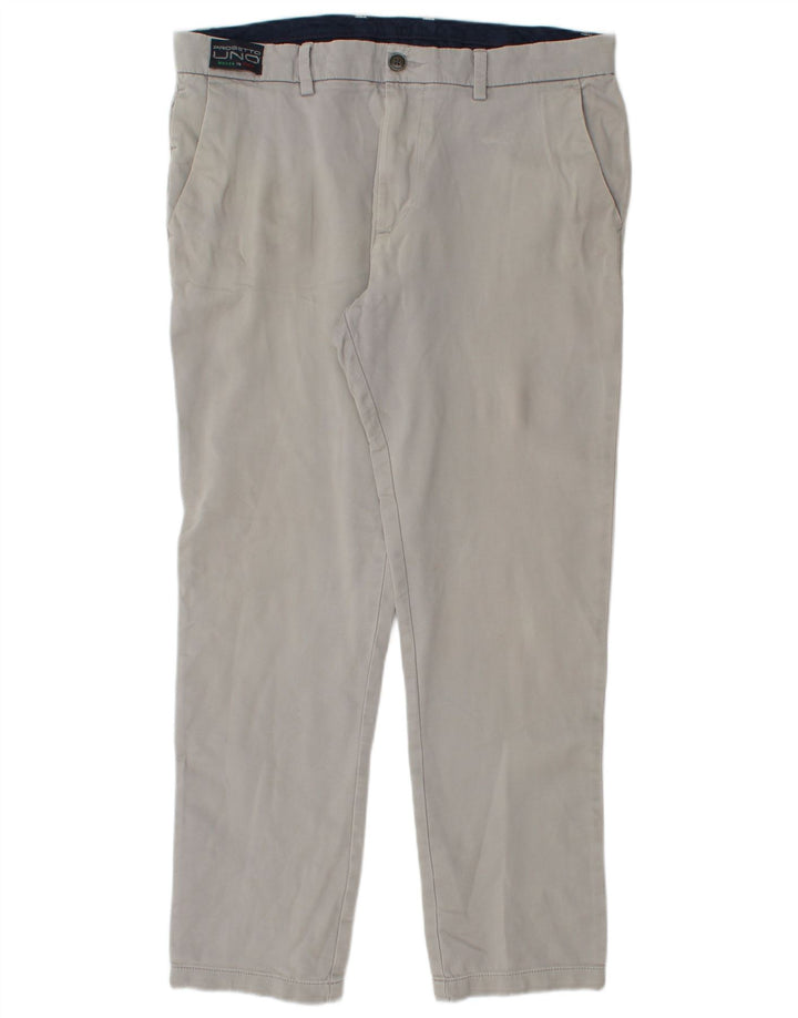 Marks & Spencer Pantalones chinos de corte regular para hombre W36 L31 Algodón gris