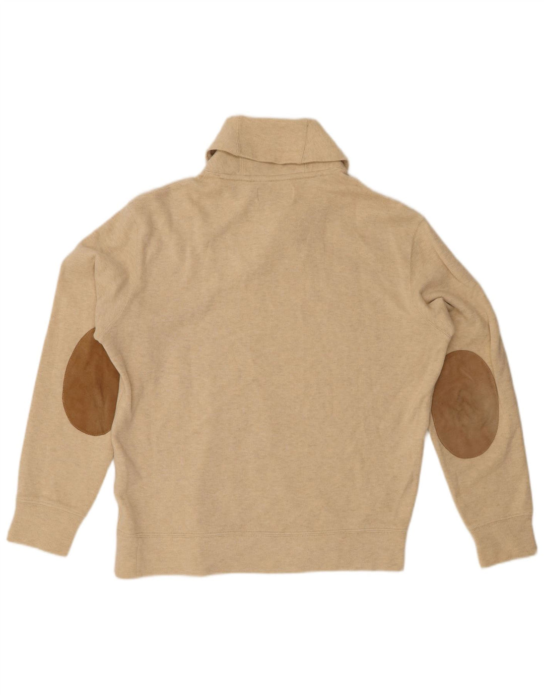 POLO RALPH LAUREN Suéter tipo jersey con cuello chal para hombre con flecos en beige medio