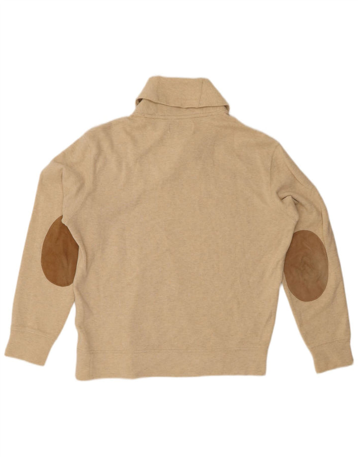 POLO RALPH LAUREN Suéter tipo jersey con cuello chal para hombre con flecos en beige medio