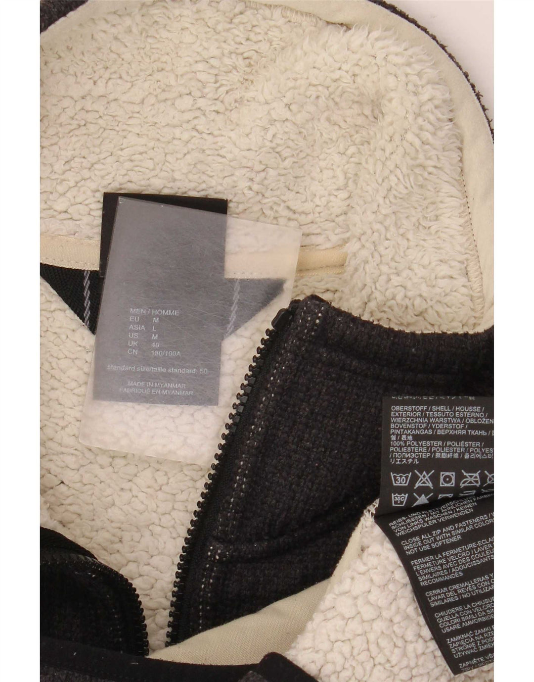Jack Wolfskin Chaqueta Bomber para Hombre UK 40 Mediana Negro Poliéster