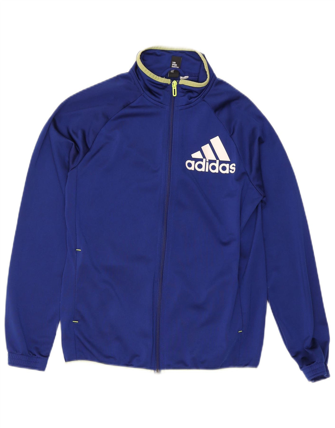 Adidas - Chaqueta de chándal gráfica para niños, 13-14 años, azul