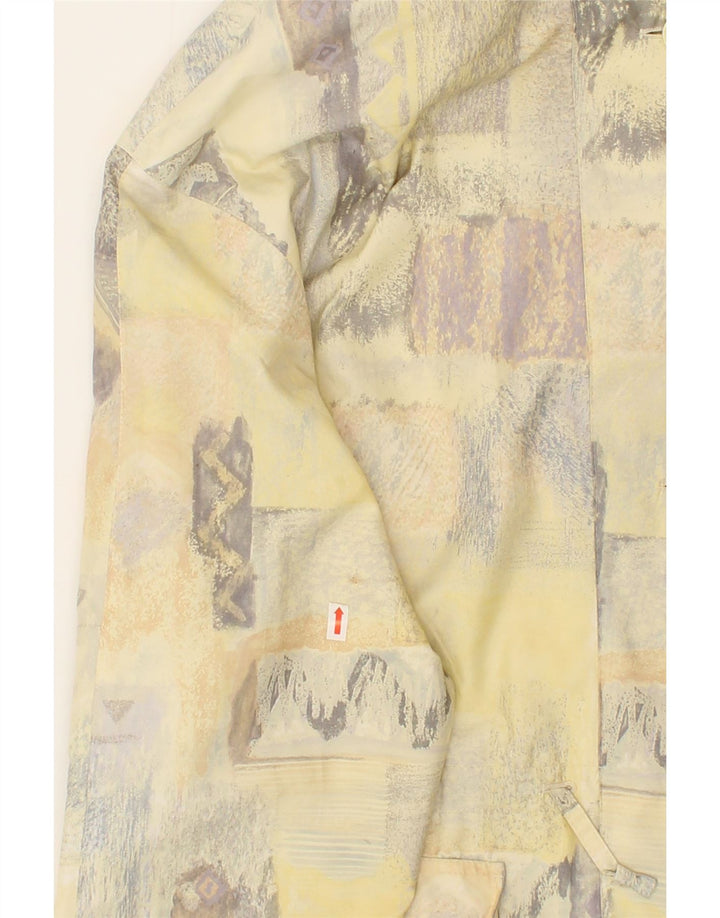 VINTAGE Womens Overcoat UK 18 XL Beige Patchwork Vintage Vintage and Second-Hand Vintage from Messina Hembry 