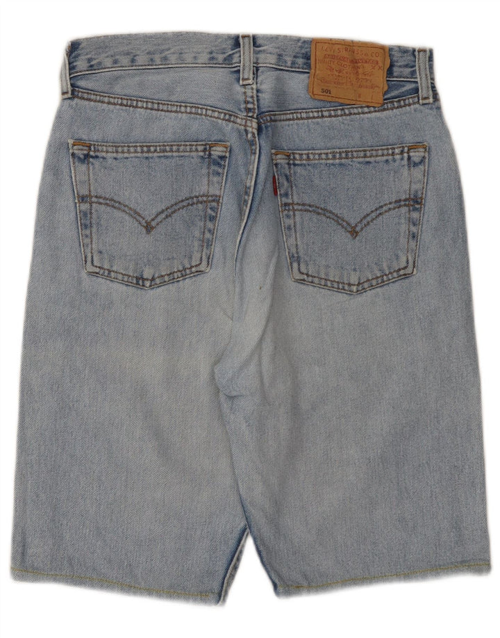 Levi's Mens 501 Shorts De Mezclilla W29 Algodón Azul Medio