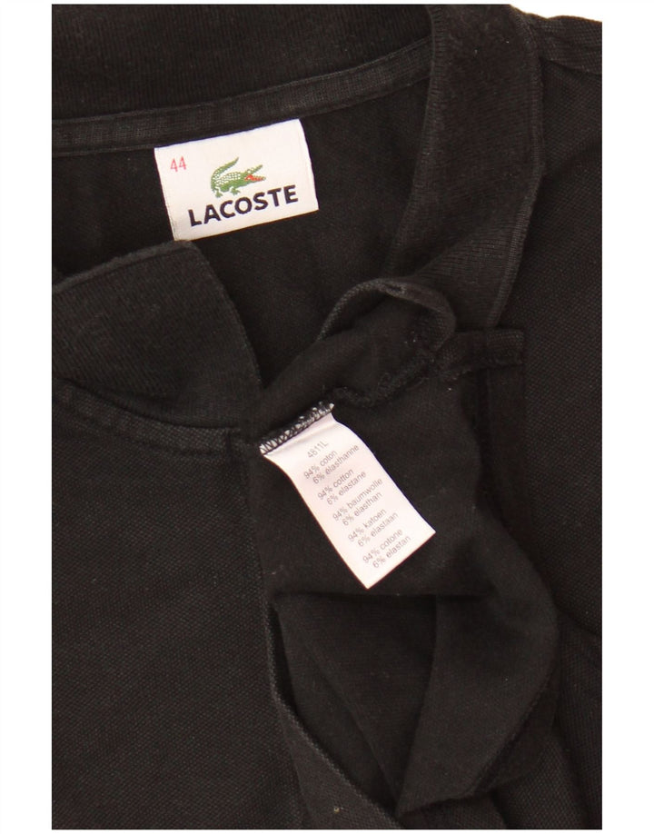 Polo Lacoste Mujer Talla 44 Grande Algodón Negro