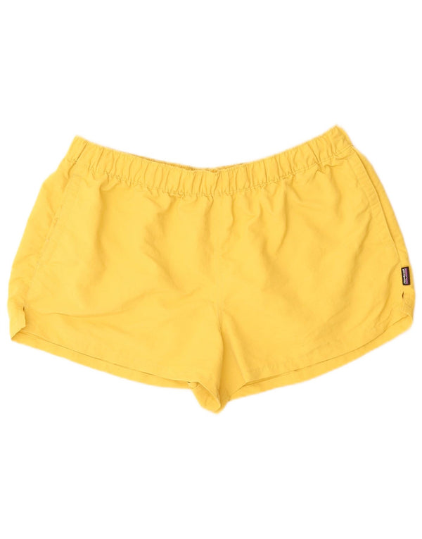PATAGONIA Pantalones cortos deportivos para mujer UK 44 Large Nylon amarillo