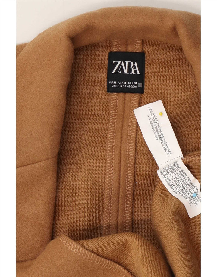 Abrigo abierto Zara Mujer ES 44 Poliéster beige medio