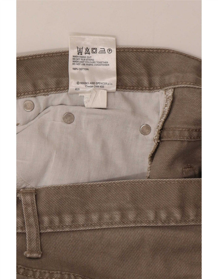 Marks & Spencer Vaqueros rectos azules Harbor para hombre W36 L29 Algodón beige
