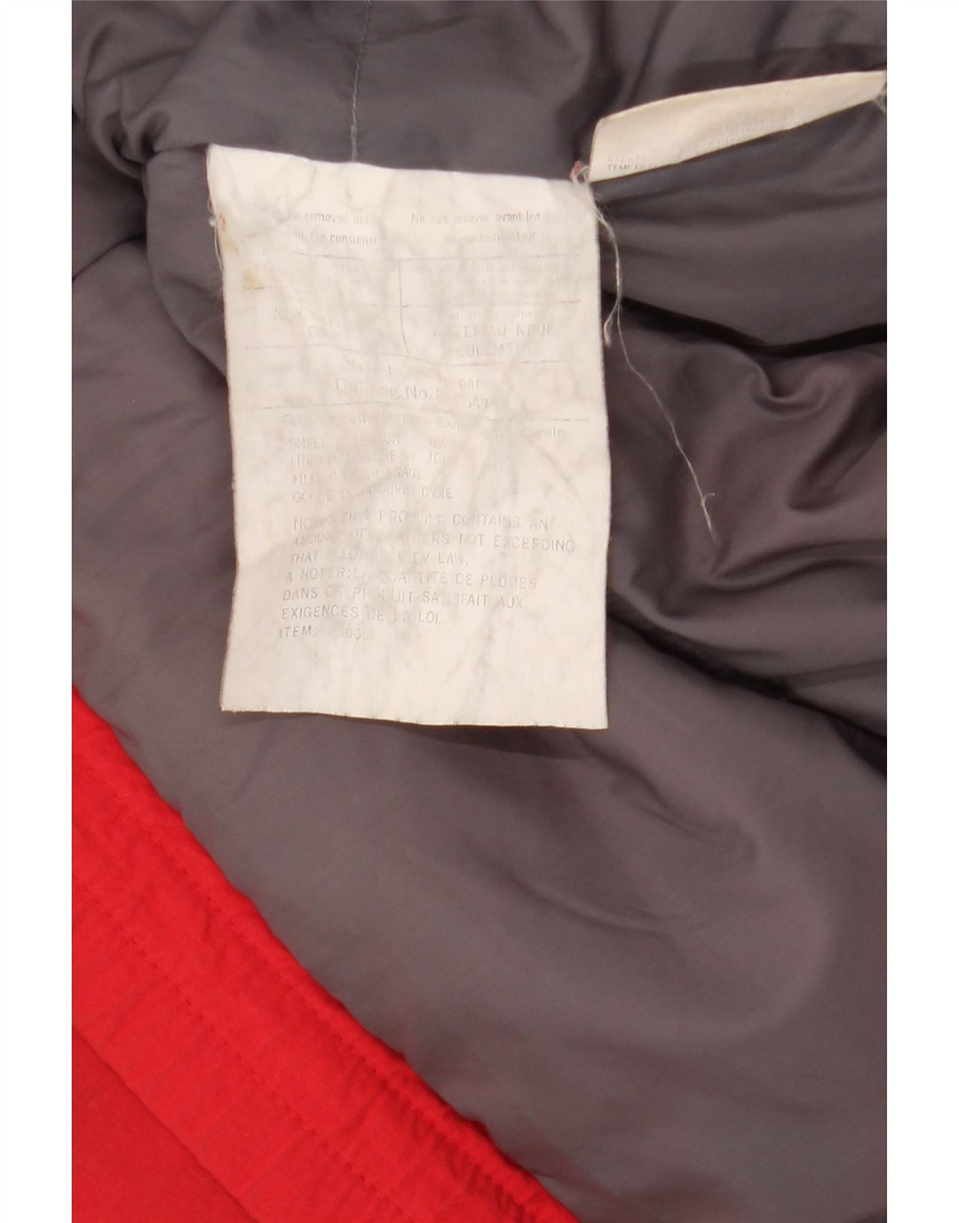 Eddie Bauer Chaqueta acolchada para hombre UK 42 XL Algodón rojo