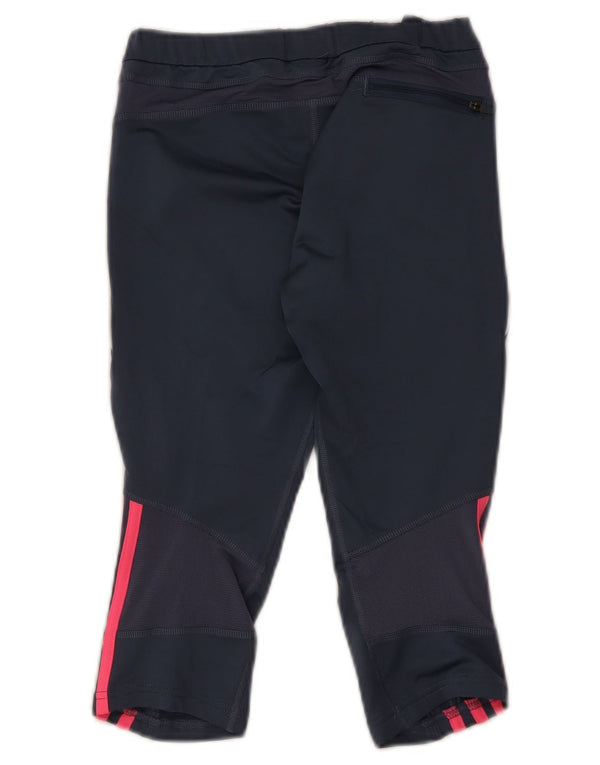 Adidas Women's Response Capri Leggings UK 12 Medio Azul Marino Poliéster
