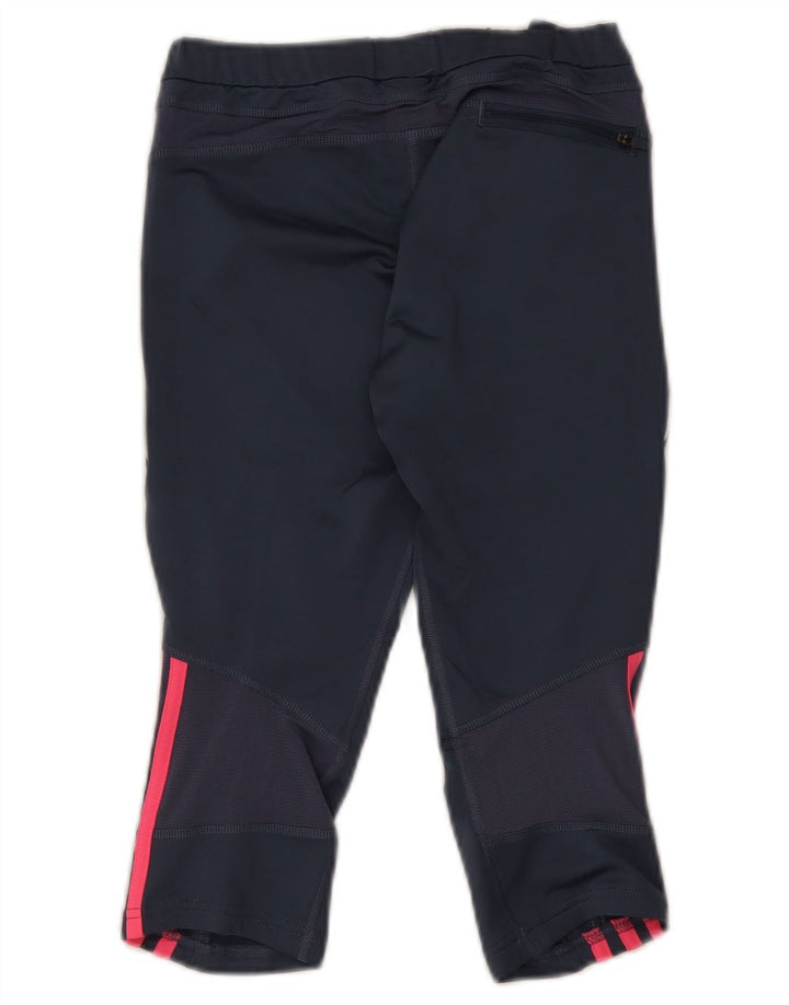 Adidas Women's Response Capri Leggings UK 12 Medio Azul Marino Poliéster