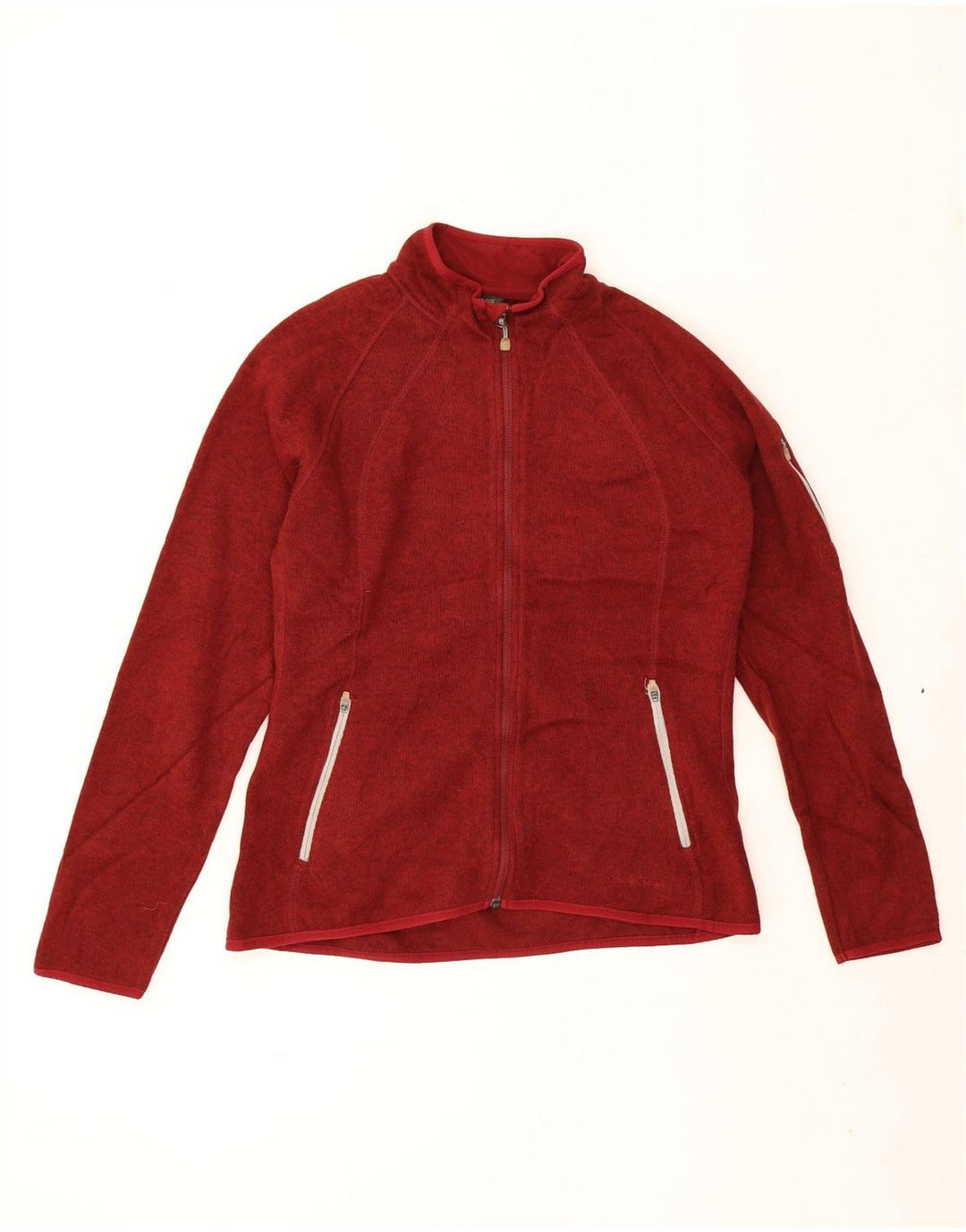 Eddie Bauer Chaqueta de chándal para mujer UK 40 XL Poliéster moteado rojo