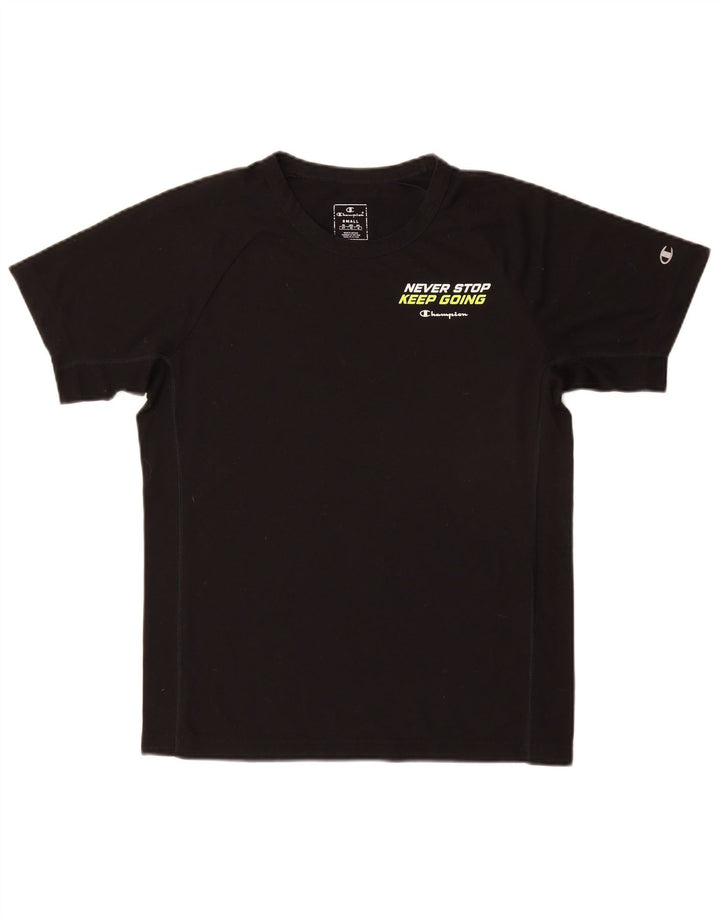 Champion Camiseta Gráfica para Hombre Top Pequeño Negro