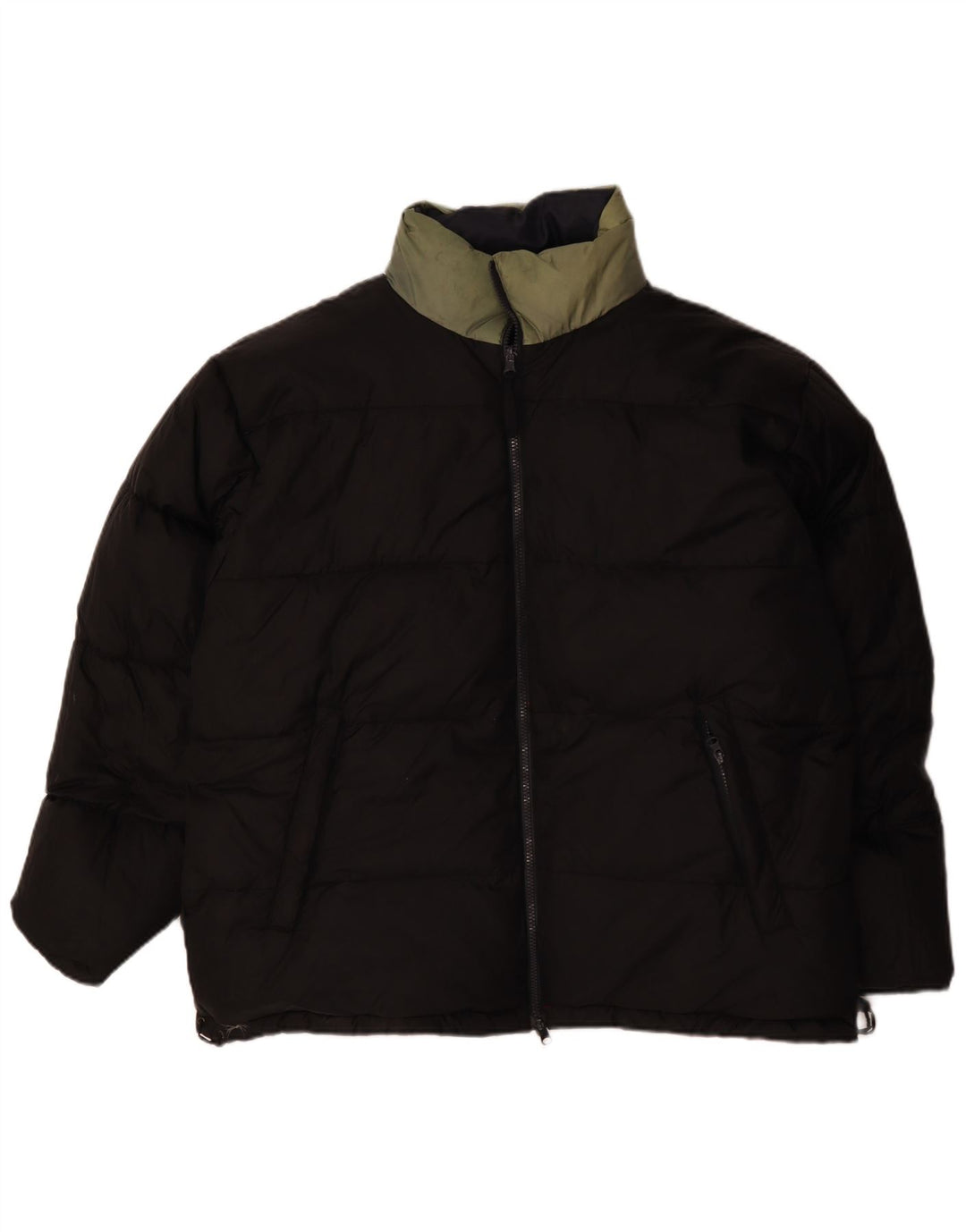 BLEND Chaqueta acolchada holgada con estampado gráfico para hombre, talla 40, color rojo grande