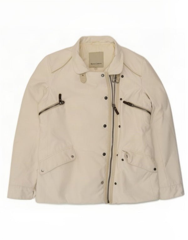 Henry Cottons Chaqueta utilitaria para mujer IT 46 Poliéster blanco grande