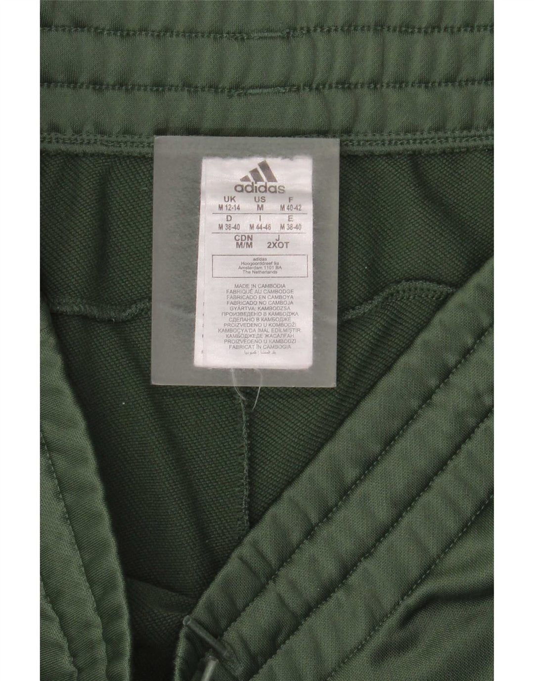 Adidas Pantalones de Chándal para Hombre Joggers UK 12/14 Verde Medio Poliéster