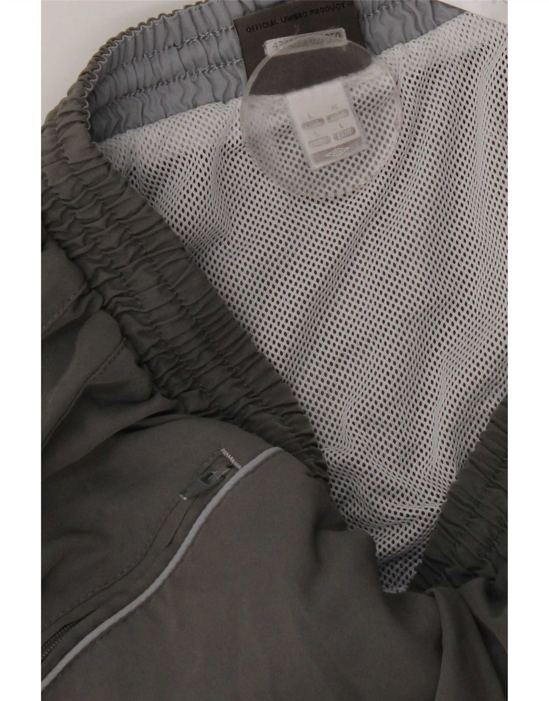 Pantalones cortos deportivos Umbro para hombre poliéster gris grande