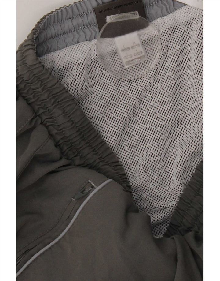 Pantalones cortos deportivos Umbro para hombre poliéster gris grande