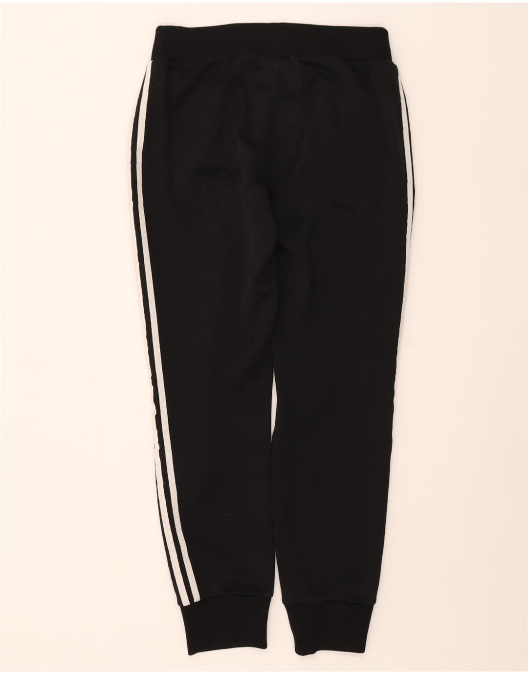 Adidas Mujer Chándal Pantalones Joggers UK 12 Mediano Negro Poliéster