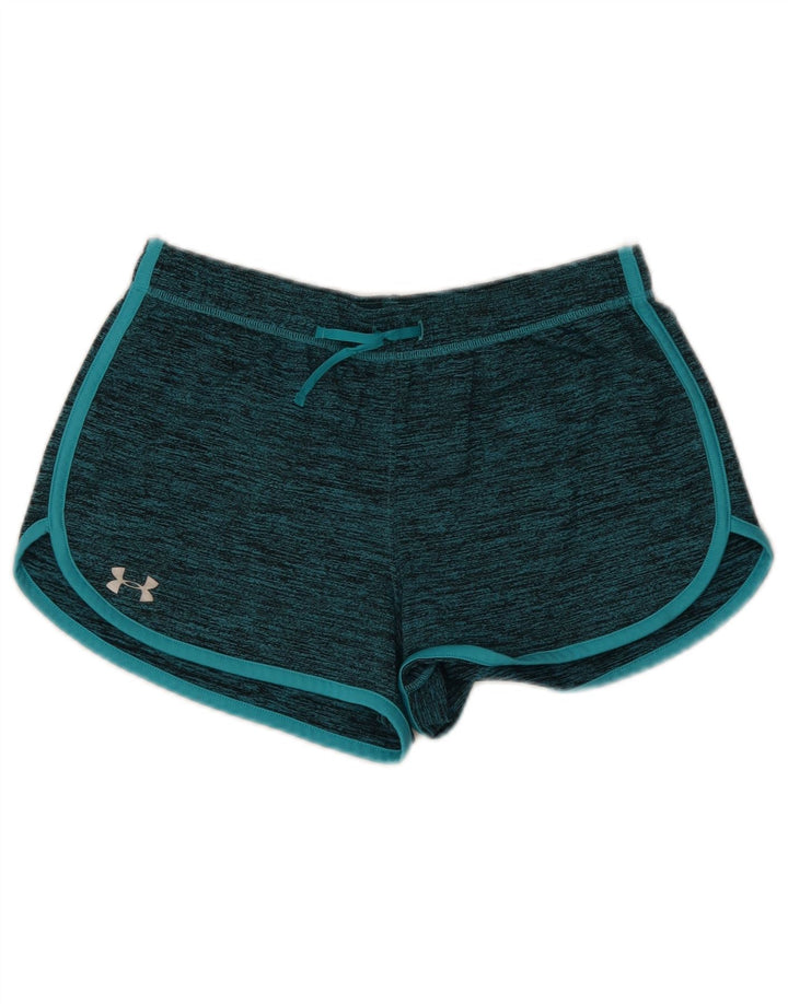Under Armour Pantalones cortos deportivos para mujer UK 44 Medio azul moteado