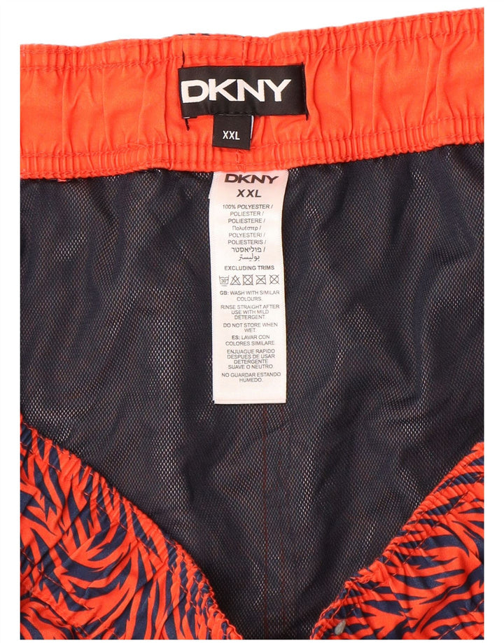 Dkny Bañador Hombre 2XL Naranja Geométrico Poliéster