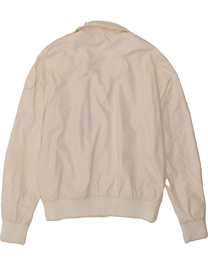 NORTH SAILS Mens Bomber Jacket UK 42 XL White Polyester Vintage North Sails and Second-Hand North Sails from Messina Hembry 