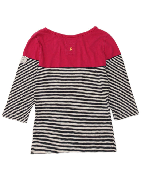 Joules Top Mujer Manga 3/4 UK 40 Pequeño Algodón A Rayas Multicolor