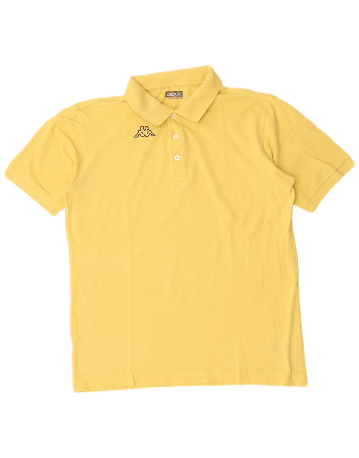 KAPPA Polo para hombre grande amarillo