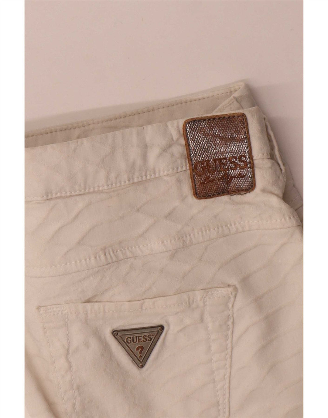 Vaqueros Guess Mujer Skinny W30 L29 Blanco Roto