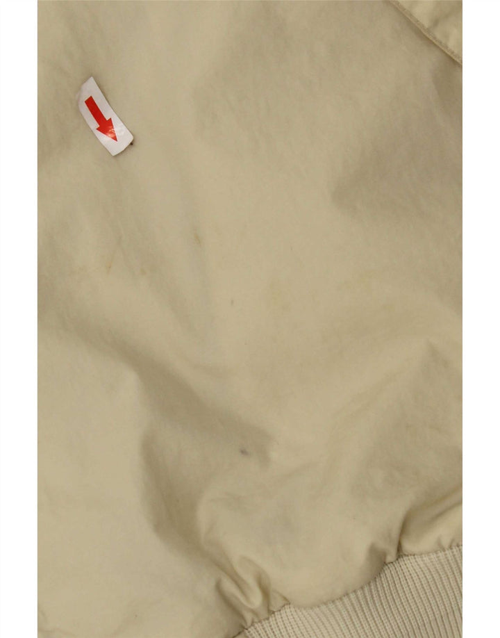 Slam Chaqueta Bomber con Capucha para Hombre UK 44 2XL Nylon Blanco Roto