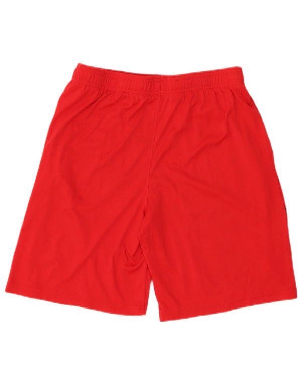 Under Armour Pantalones cortos deportivos de ajuste holgado con gráficos para niños 13-14 años XL Rojo