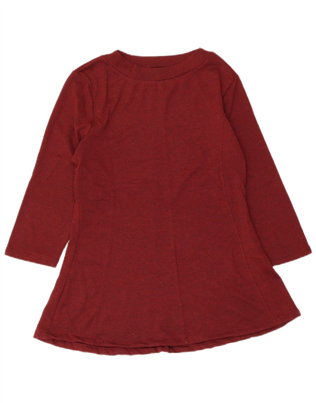 MARKS & SPENCER Blusa de manga 3/4 para mujer UK 42 Medio Borgoña moteado