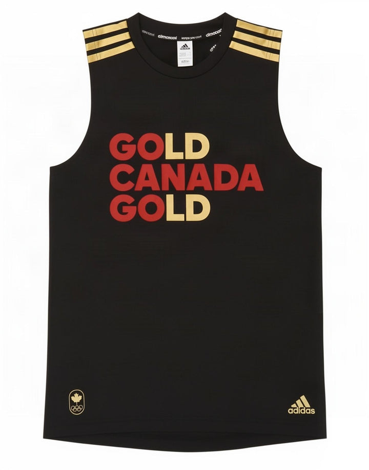 Adidas Boys Canada Graphic Vest Top 13-14 años Negro Poliéster