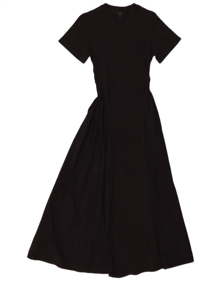 Cos Vestido largo para mujer Reino Unido 8 Pequeño Algodón negro