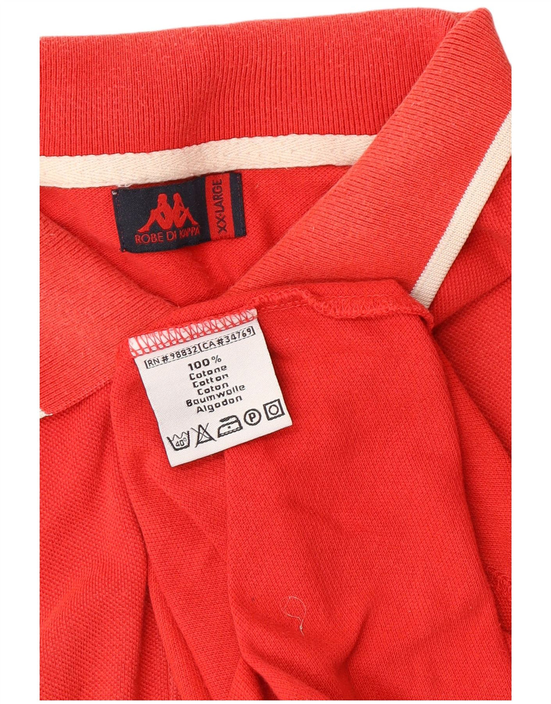 KAPPA Polo Hombre 2XL Algodón Rojo