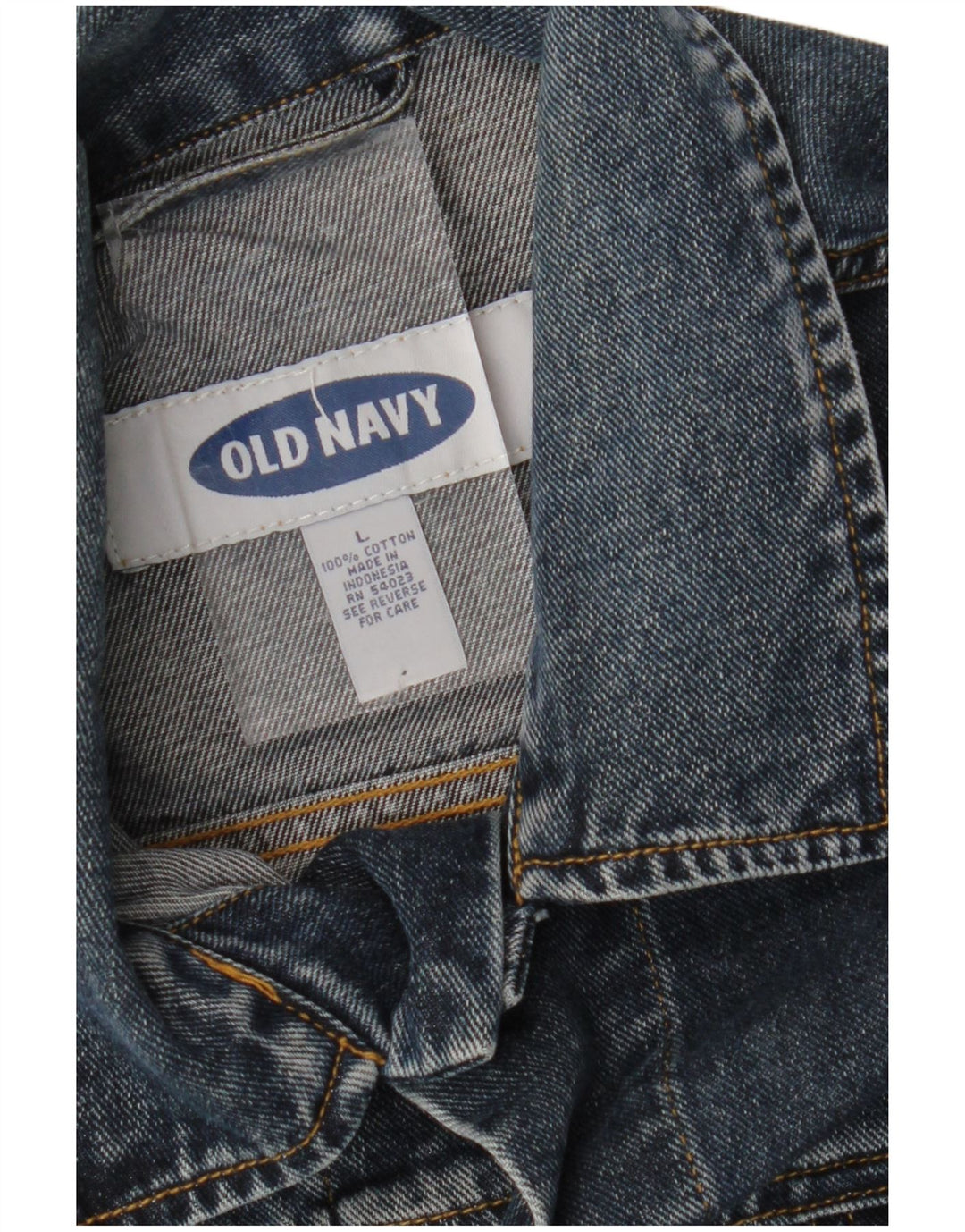 OLD NAVY Chaqueta vaquera para hombre UK 40 Grande Algodón azul marino