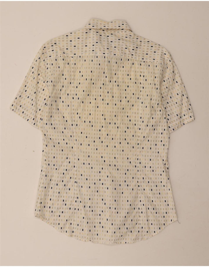 Camisa de manga corta para hombre French Connection de algodón con lunares en beige medio