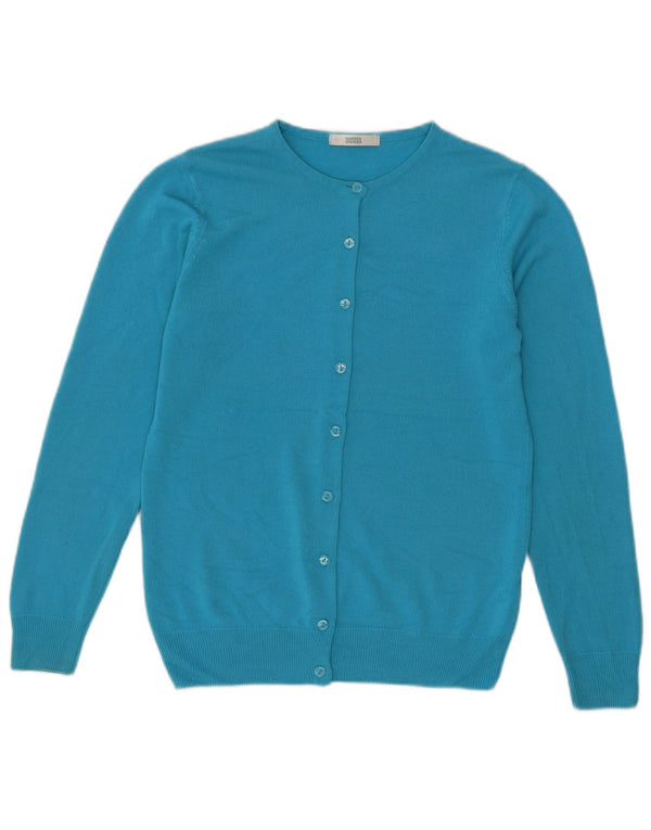 Marks & Spencer - Cárdigan para mujer, talla 8, acrílico pequeño, color turquesa