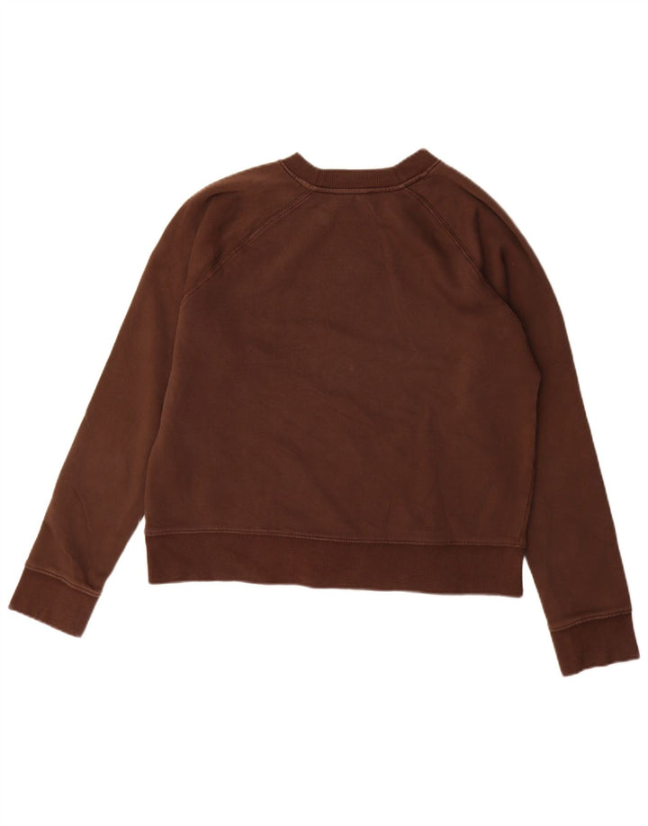 Zara Mujer Sudadera Jumper UK 44 Algodón Marrón Medio