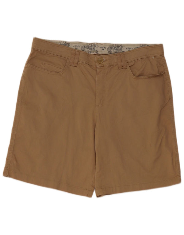 Lee - Pantalones cortos casuales para mujer Riders US 14 grande W34 algodón beige