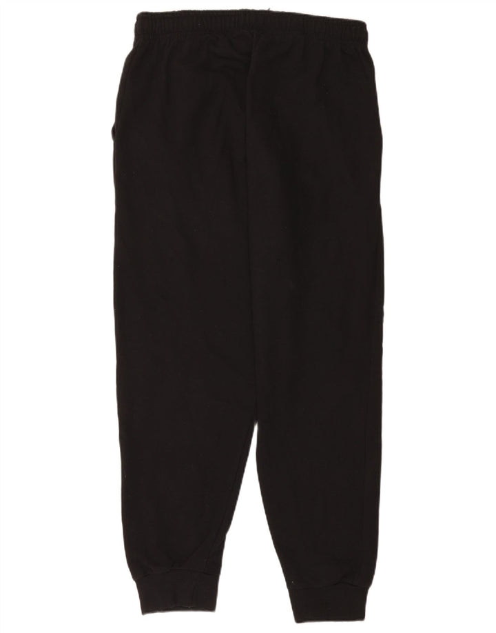 Kappa Hombre Pantalones De Chándal Joggers Large Negro Algodón