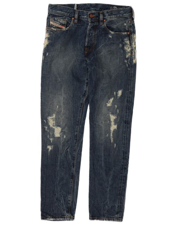 Diesel Vaqueros pitillo ajustados y desgastados Mharky para hombre W30 L32 Algodón azul