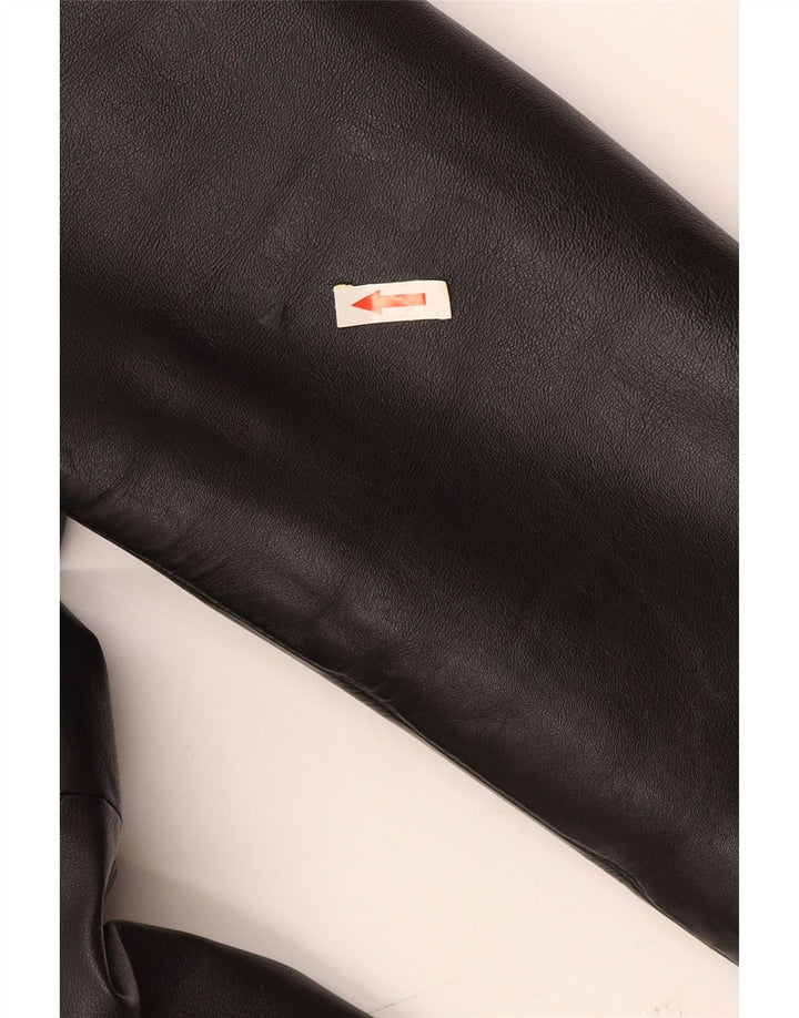 Conbipel Abrigo de cuero Free Heron para hombre IT 48 Cuero negro mediano