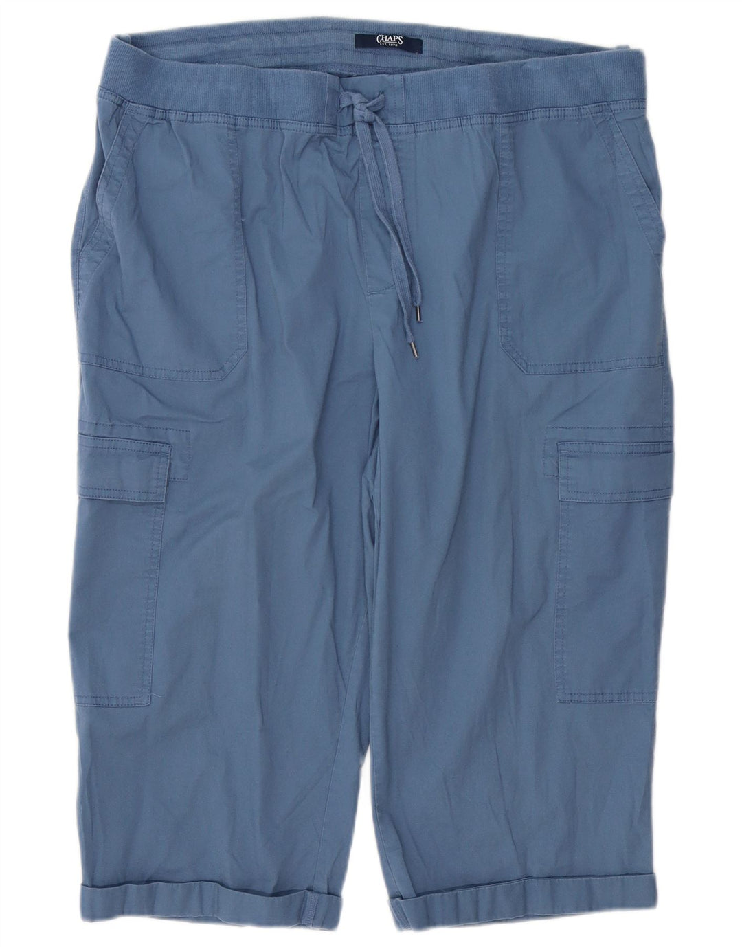 CHAPS Pantalones capri cargo para mujer 2XL W42 L19 Algodón azul