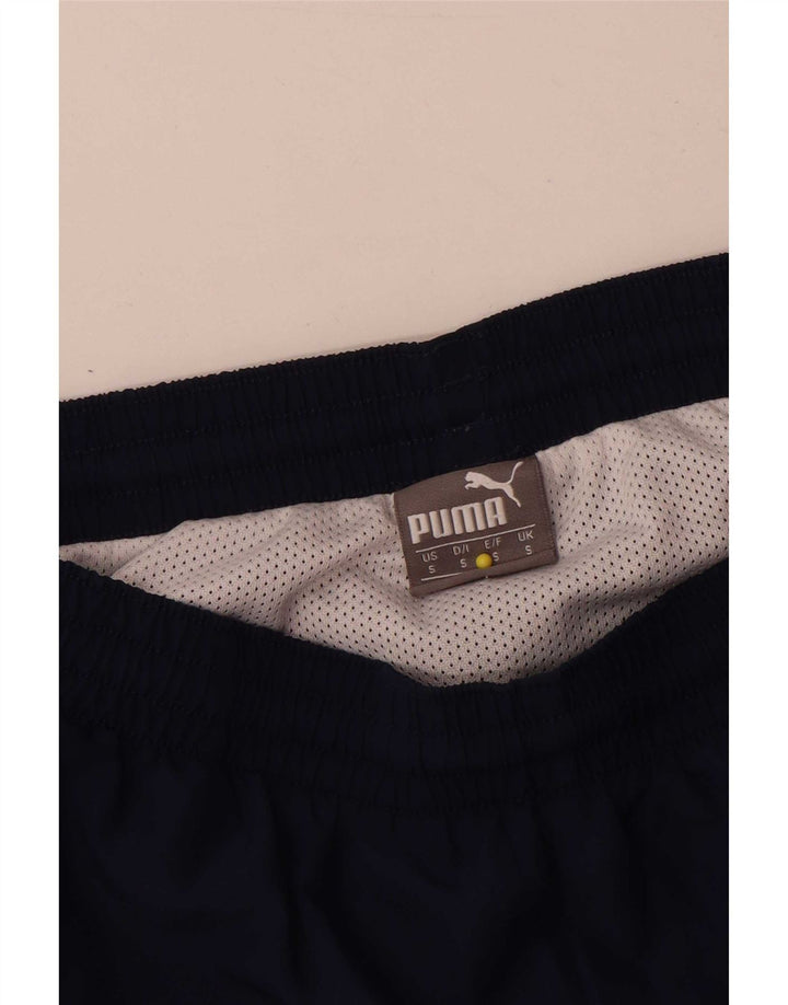 Puma Mens Italia Graphic Sport Shorts Pequeño Azul Marino Poliéster