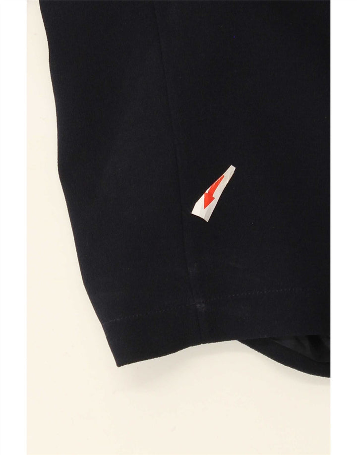 Vintage mujer abierta chaqueta bolero Reino Unido 18 XL poliéster azul marino