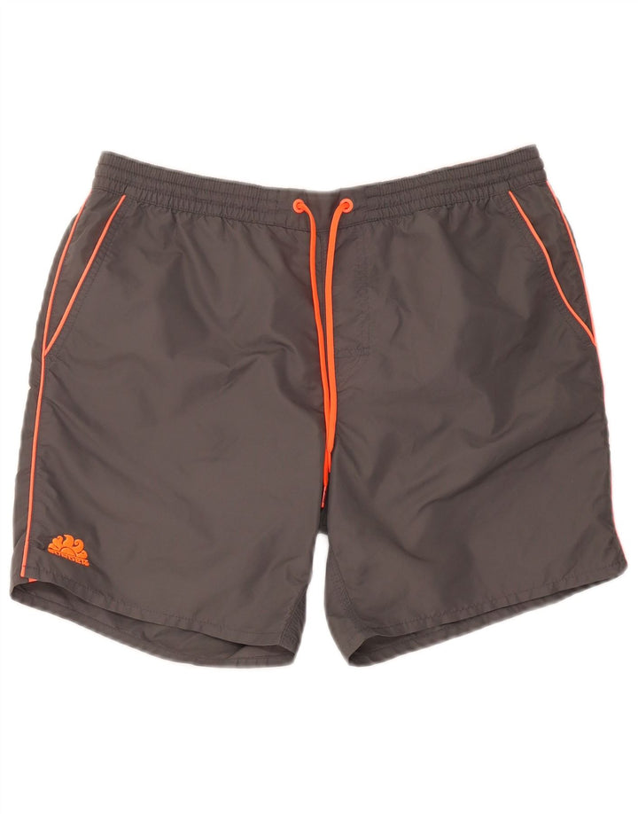 Pantalones cortos deportivos para hombre Sundek Nylon gris grande