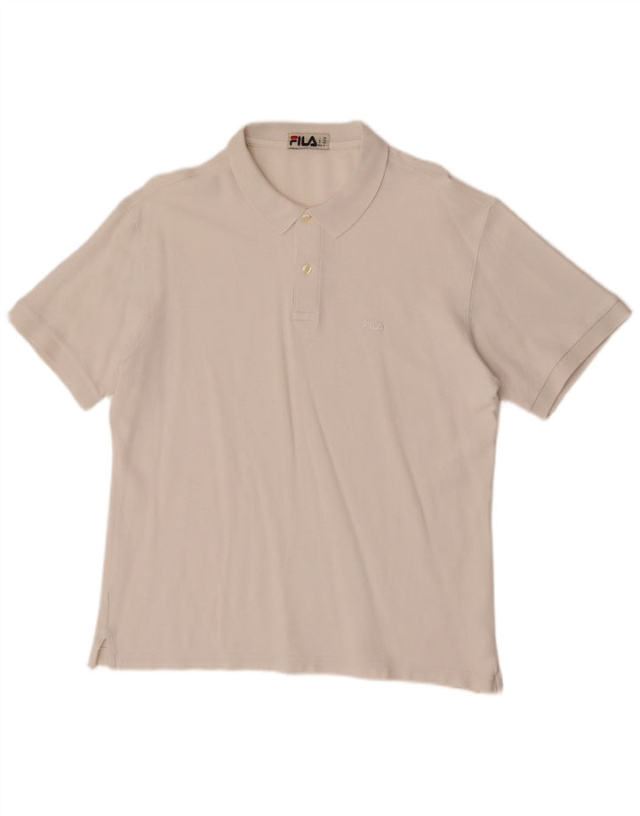 Polo Fila Hombre Blanco Mediano